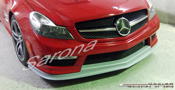 Custom Mercedes SL  Convertible Front Add-on Lip (2003 - 2012) - $890.00 (Part #MB-060-FA)